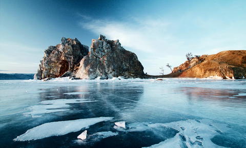 Экспедиция по льду Байкала, фото "Байкал-туристик"